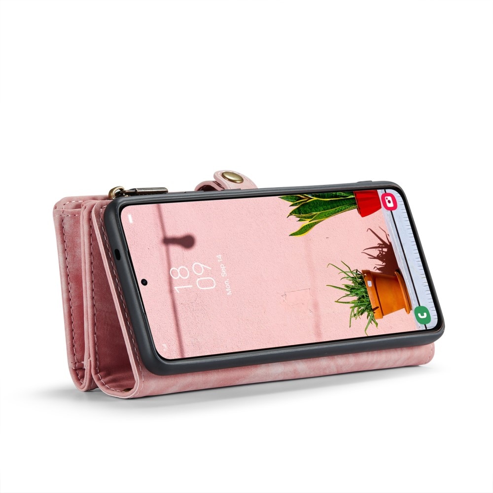 Cover portafoglio Multi-Slot Samsung Galaxy S25 Plus rosa