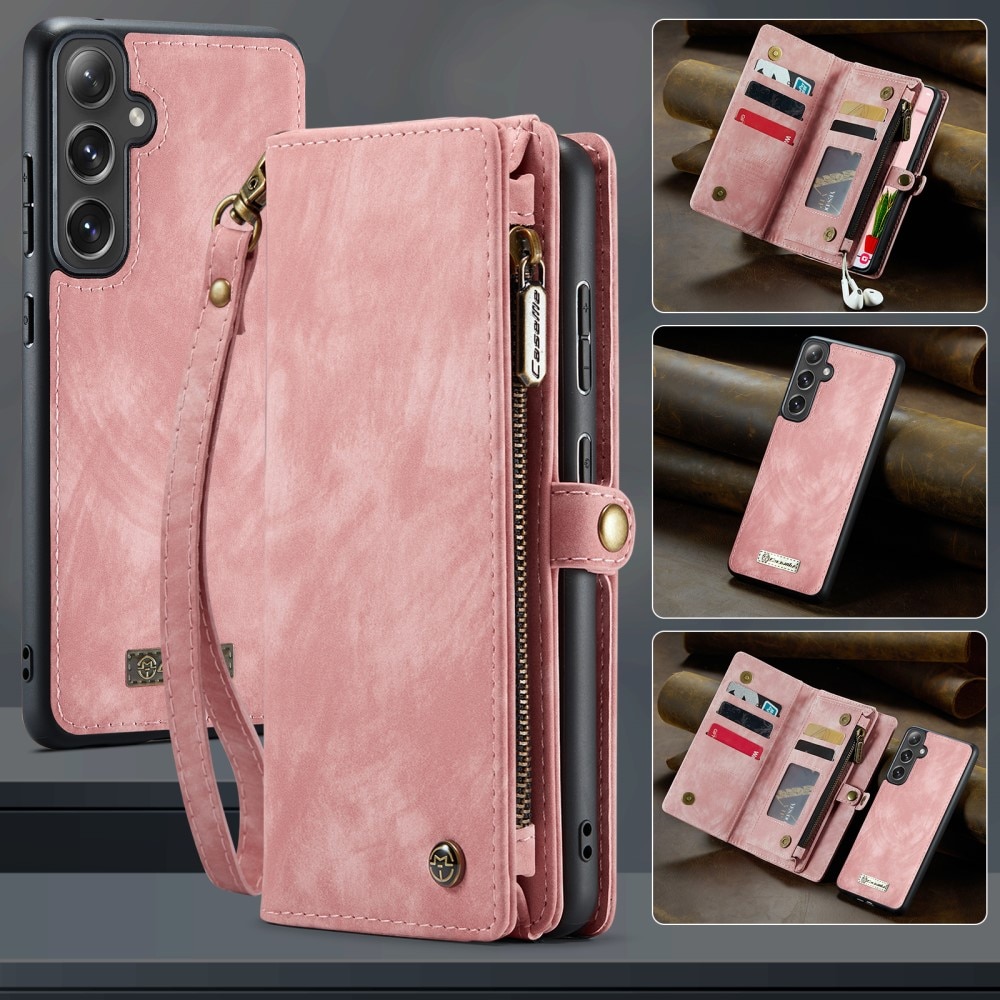 Cover portafoglio Multi-Slot Samsung Galaxy S25 Plus rosa