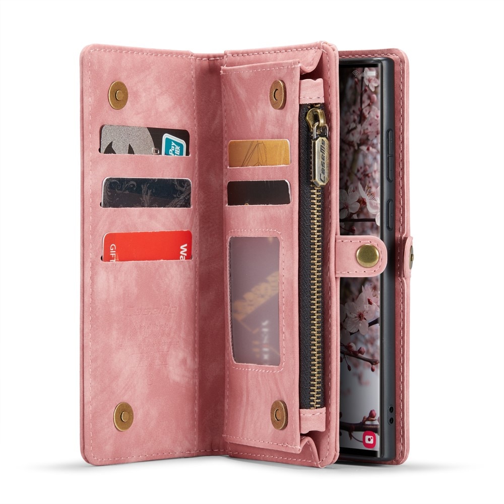 Cover portafoglio Multi-Slot Samsung Galaxy S25 Ultra Rosa