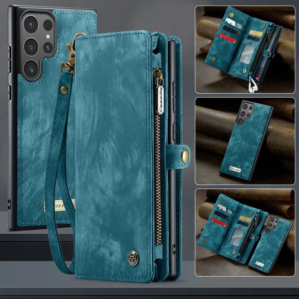 Cover portafoglio Multi-Slot Samsung Galaxy S25 Ultra Blu