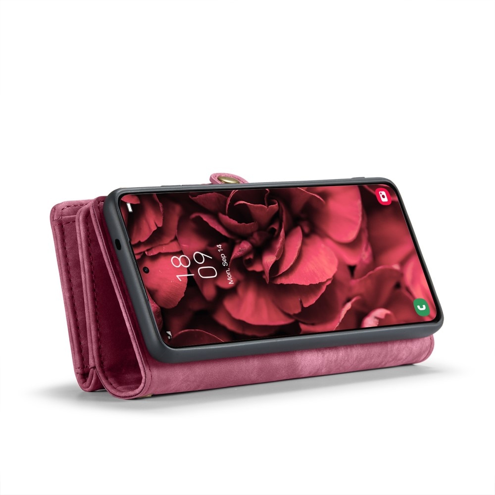 Cover portafoglio Multi-Slot Samsung Galaxy S25 Rosso