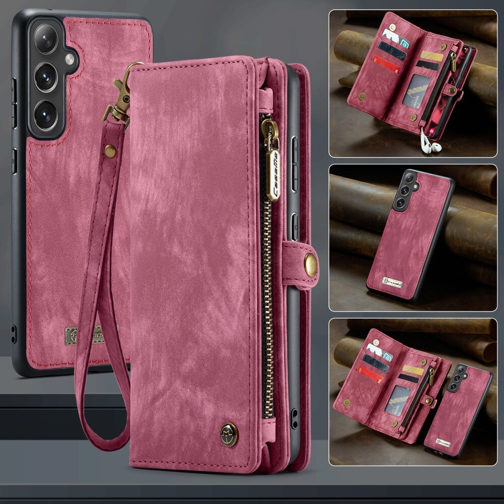 Cover portafoglio Multi-Slot Samsung Galaxy S25 rosso