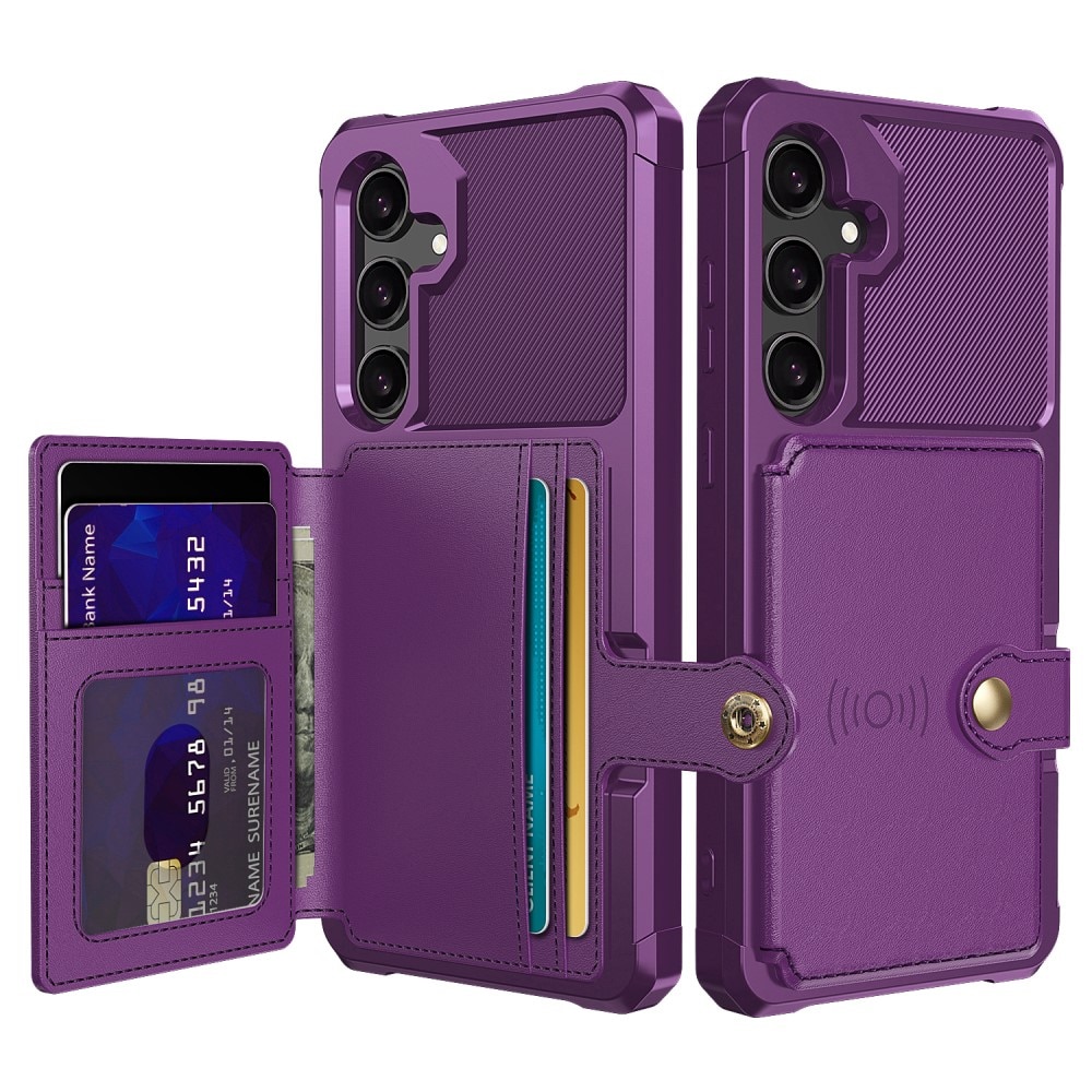 Cover con portacarte Tough Multi-slot Samsung Galaxy S25 Viola