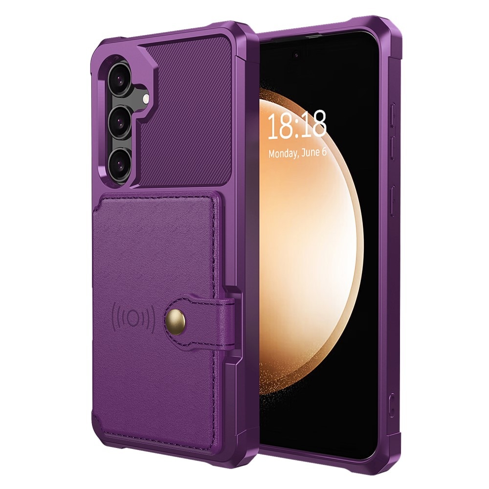 Cover con portacarte Tough Multi-slot Samsung Galaxy S25 Viola