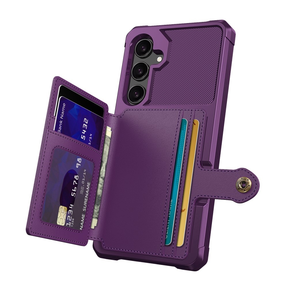 Cover con portacarte Tough Multi-slot Samsung Galaxy S25 Viola