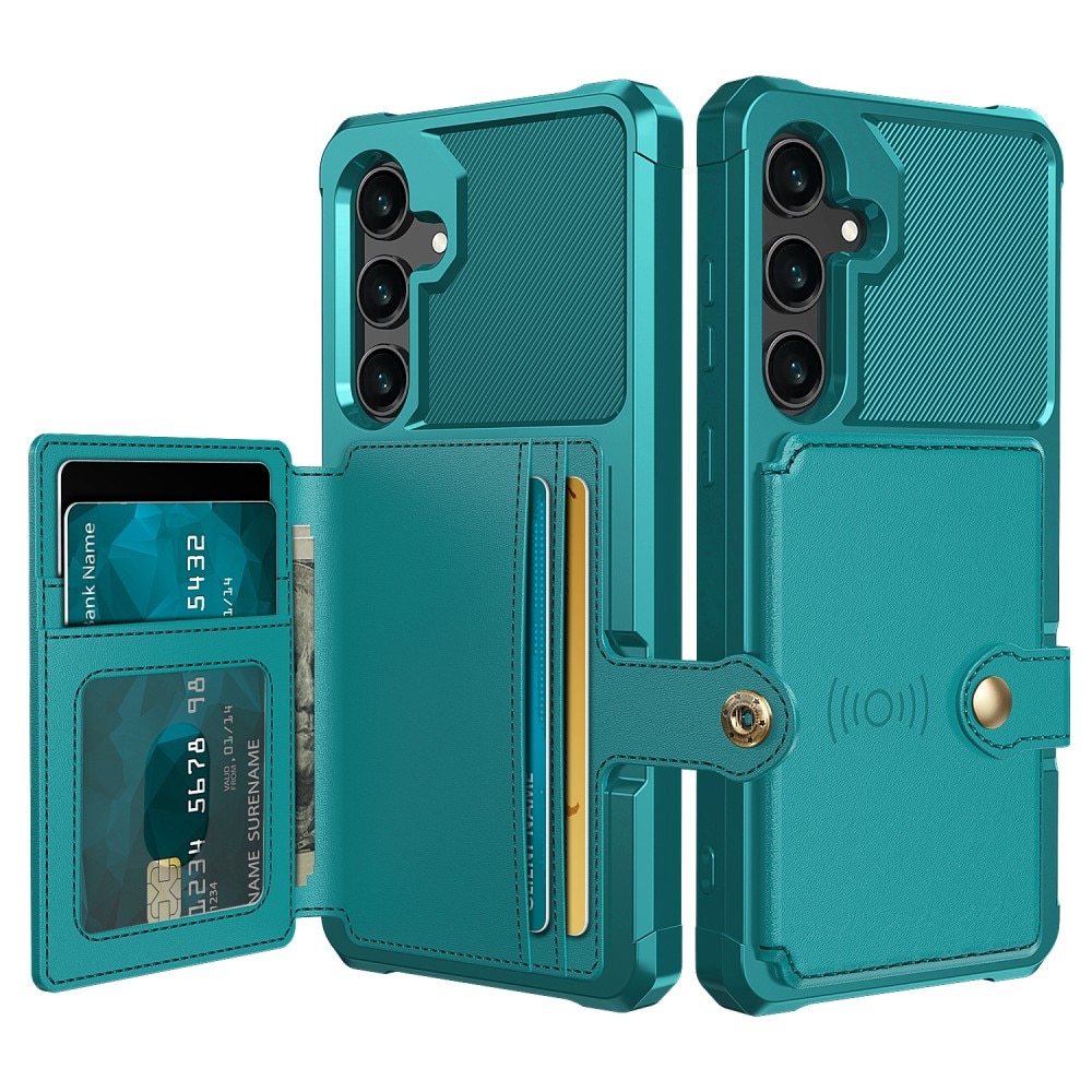 Cover con portacarte Tough Multi-slot Samsung Galaxy S25 Plus Verde