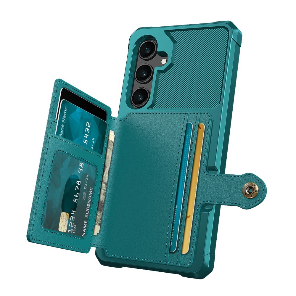 Cover con portacarte Tough Multi-slot Samsung Galaxy S25 Plus Verde