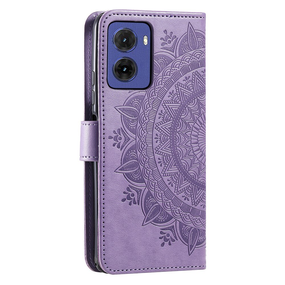 Custodia in pelle Mandala Motorola Moto G05 viola