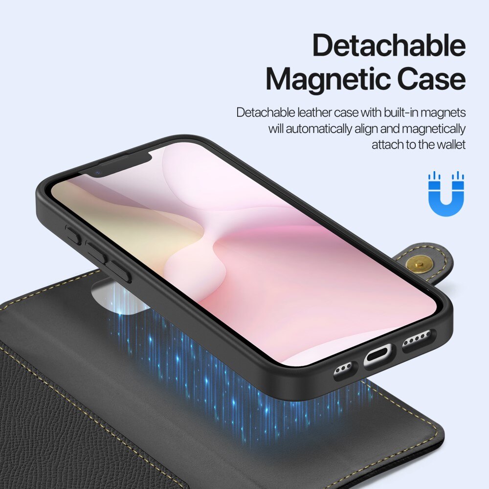 Lawa Series Magnetic Wallet Case iPhone SE 4 Black