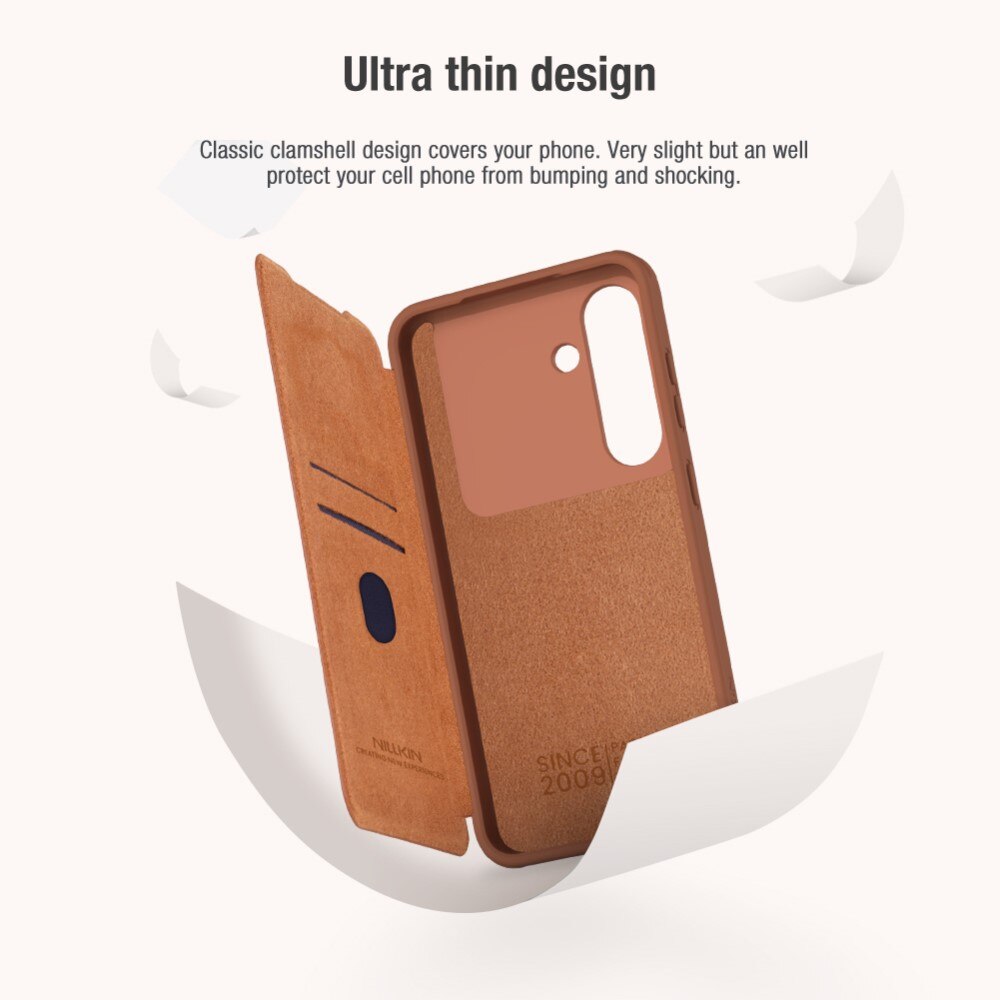 Cover Qin Pro CamShield Samsung Galaxy S25 Brown