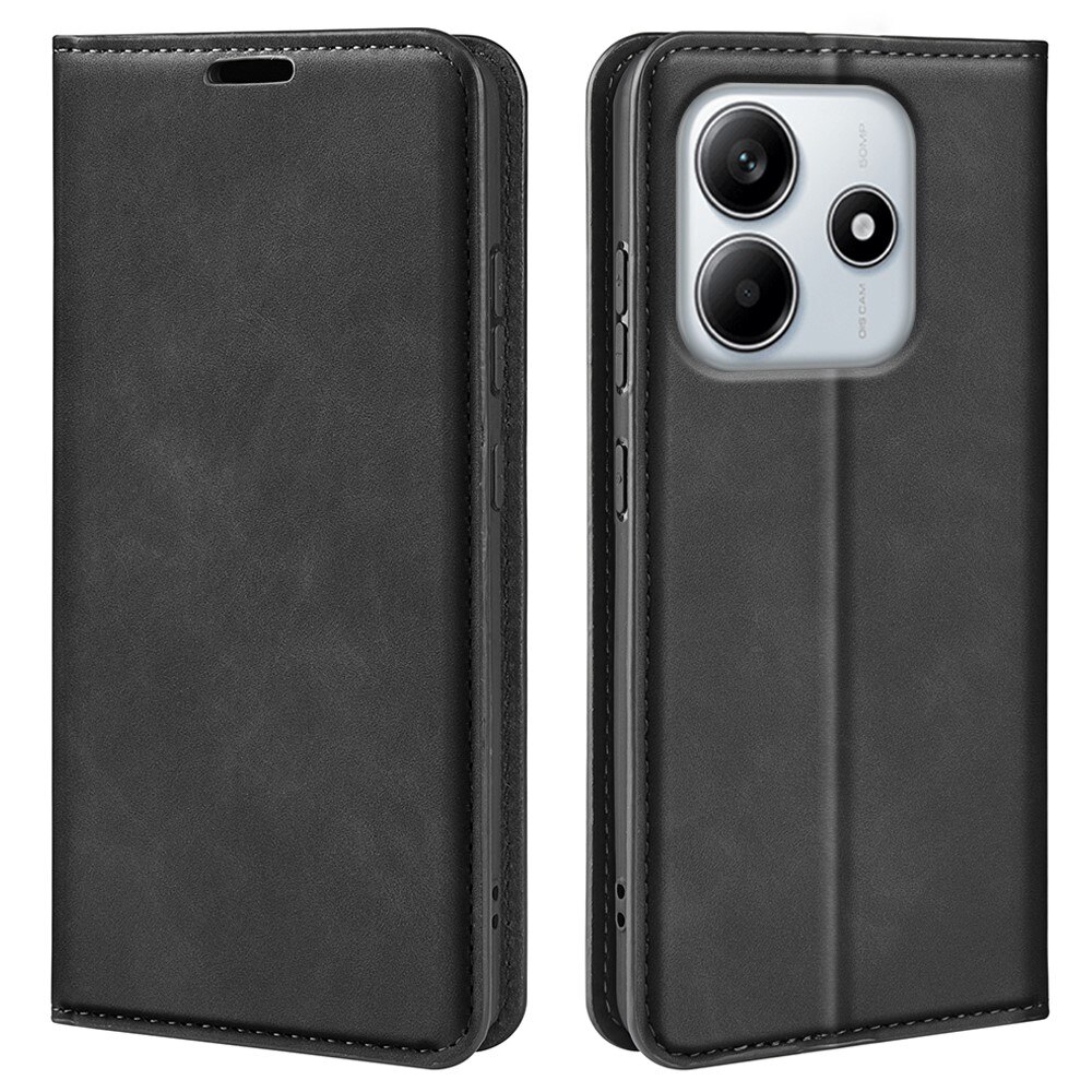 Cover portafoglio sottili Xiaomi Redmi Note 14 4G Nero