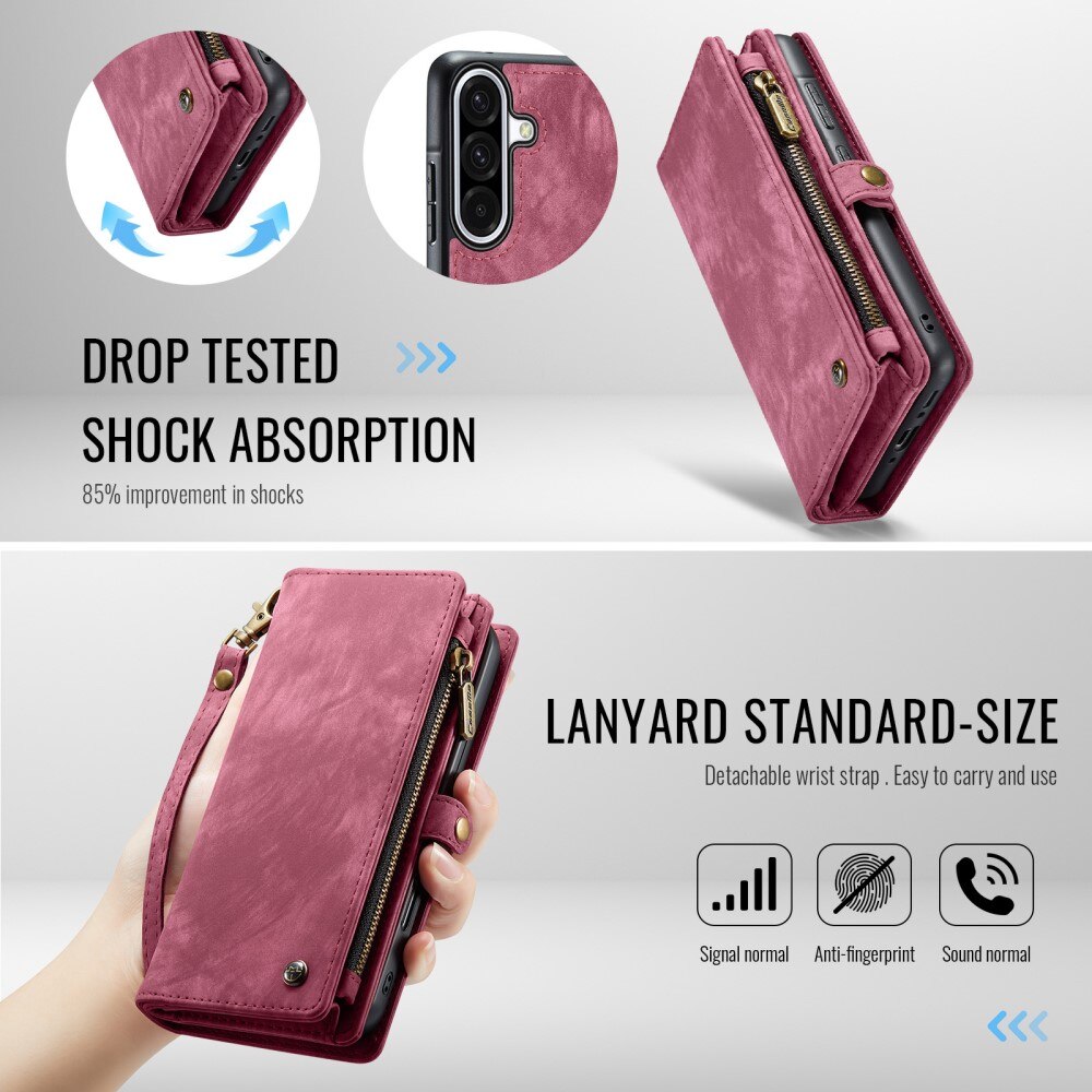 Cover portafoglio Multi-Slot Samsung Galaxy A56 Rosso