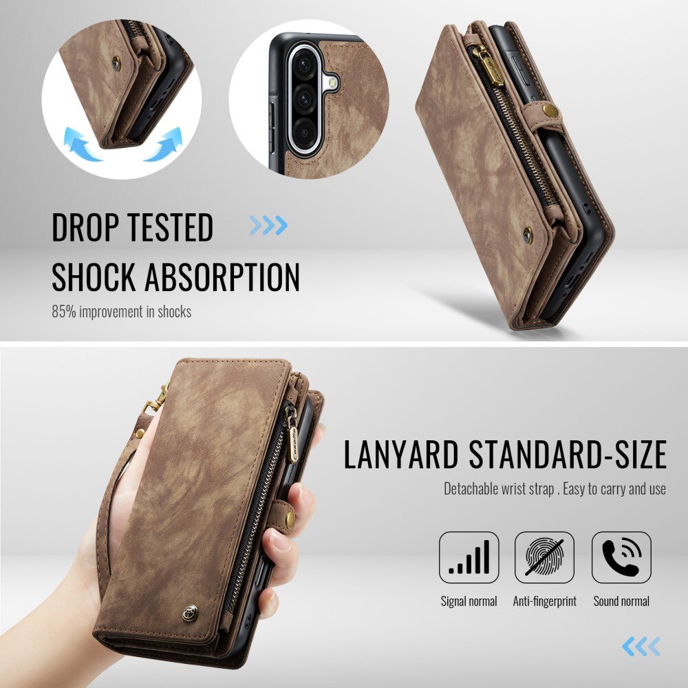 Cover portafoglio Multi-Slot Samsung Galaxy A56 Marrone