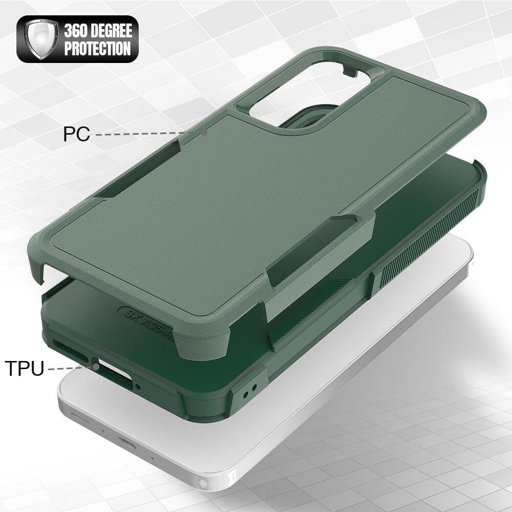 Cover ibride Off-road Samsung Galaxy A56, Verde