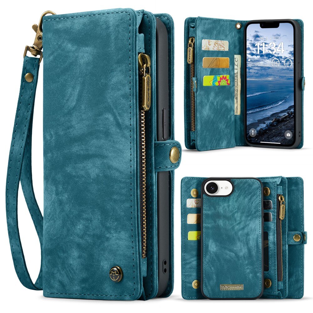 Cover portafoglio Multi-Slot iPhone 16e Blu