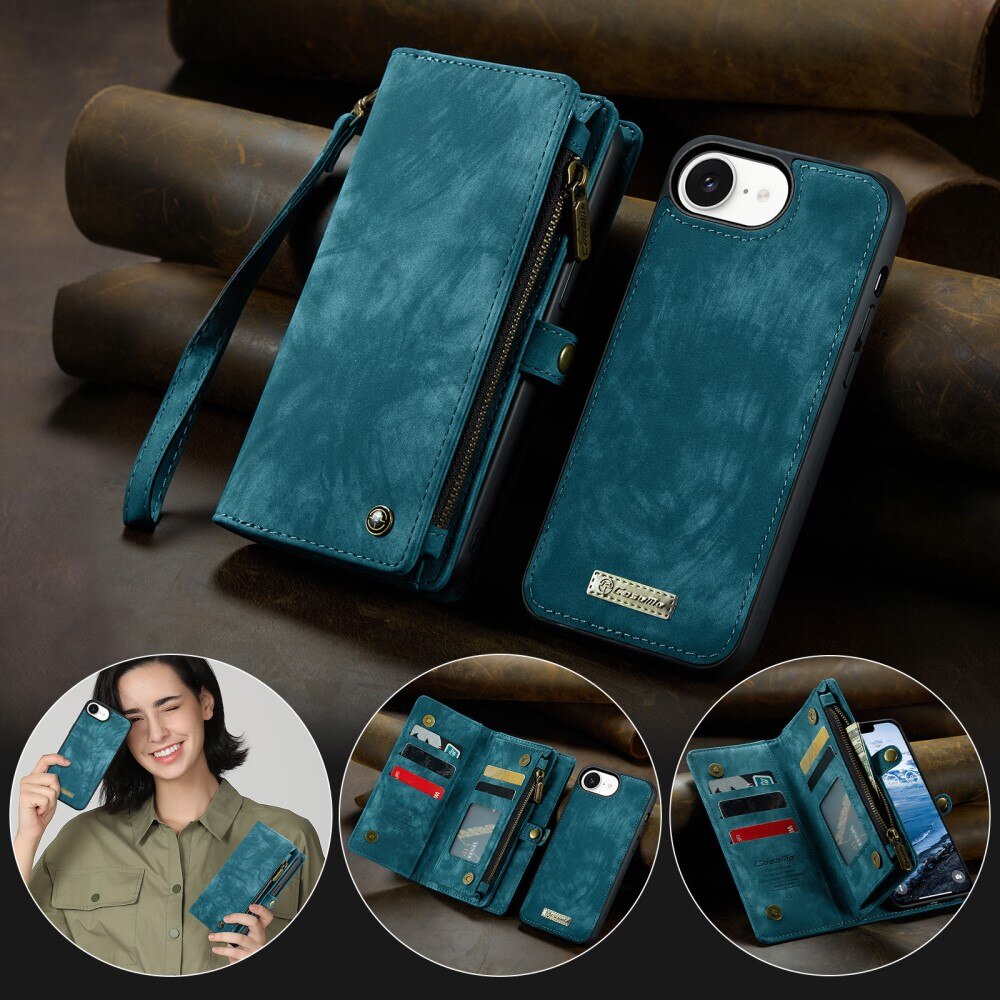 Cover portafoglio Multi-Slot iPhone 16e Blu