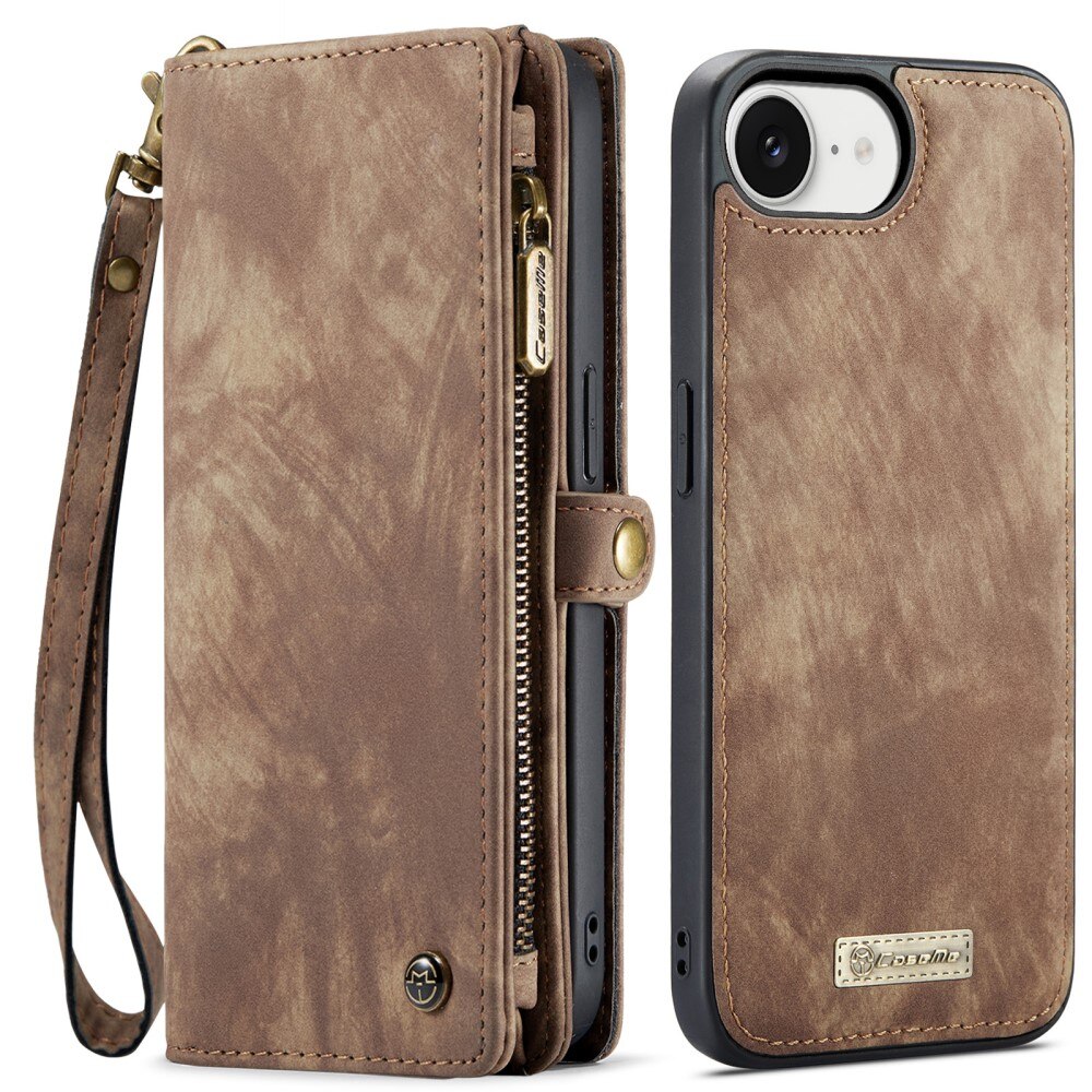 Cover portafoglio Multi-Slot iPhone 16e Marrone