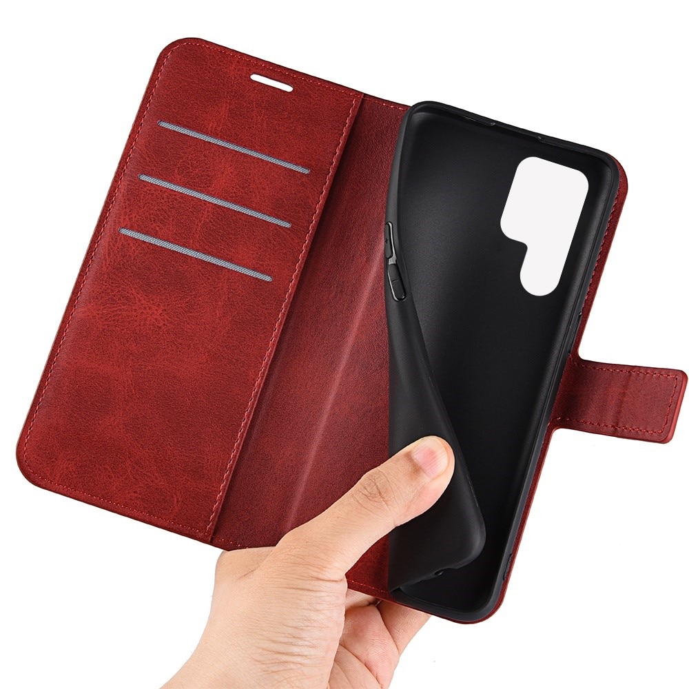 Cover portafoglio Leather Wallet Samsung Galaxy S23 Ultra Red