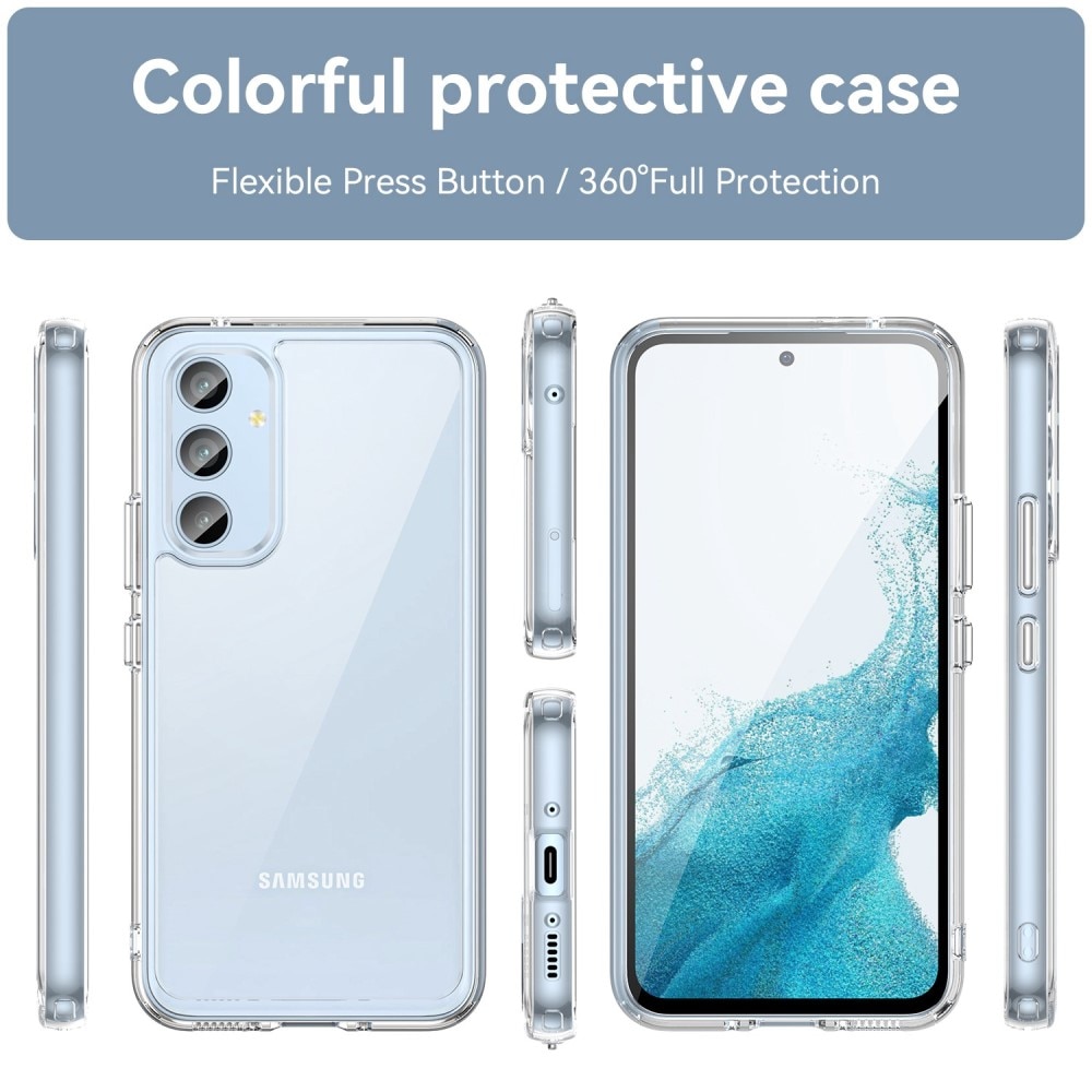 Cover ibrido Crystal Hybrid per Samsung Galaxy A54, trasparente