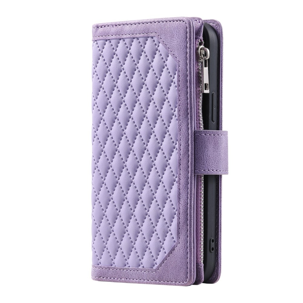 Borsa a portafoglio trapuntata Samsung Galaxy S23 Ultra Viola