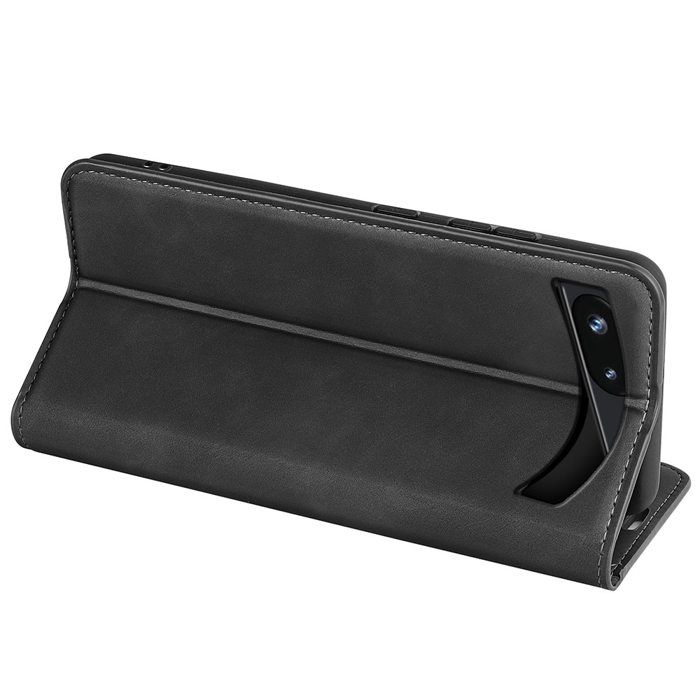 Cover portafoglio sottili Google Pixel 7a nero