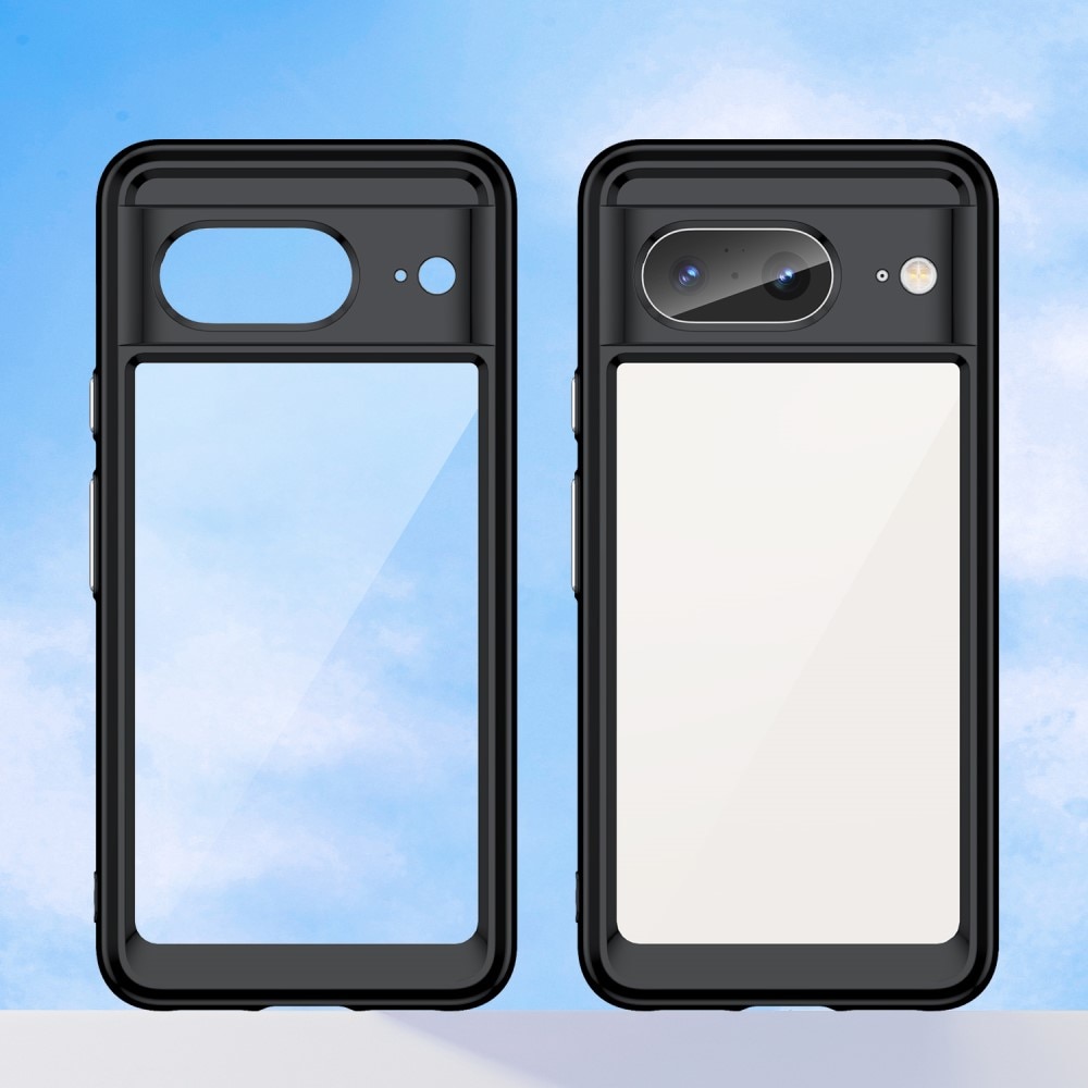 Cover ibrido Crystal Hybrid per Google Pixel 8, nero