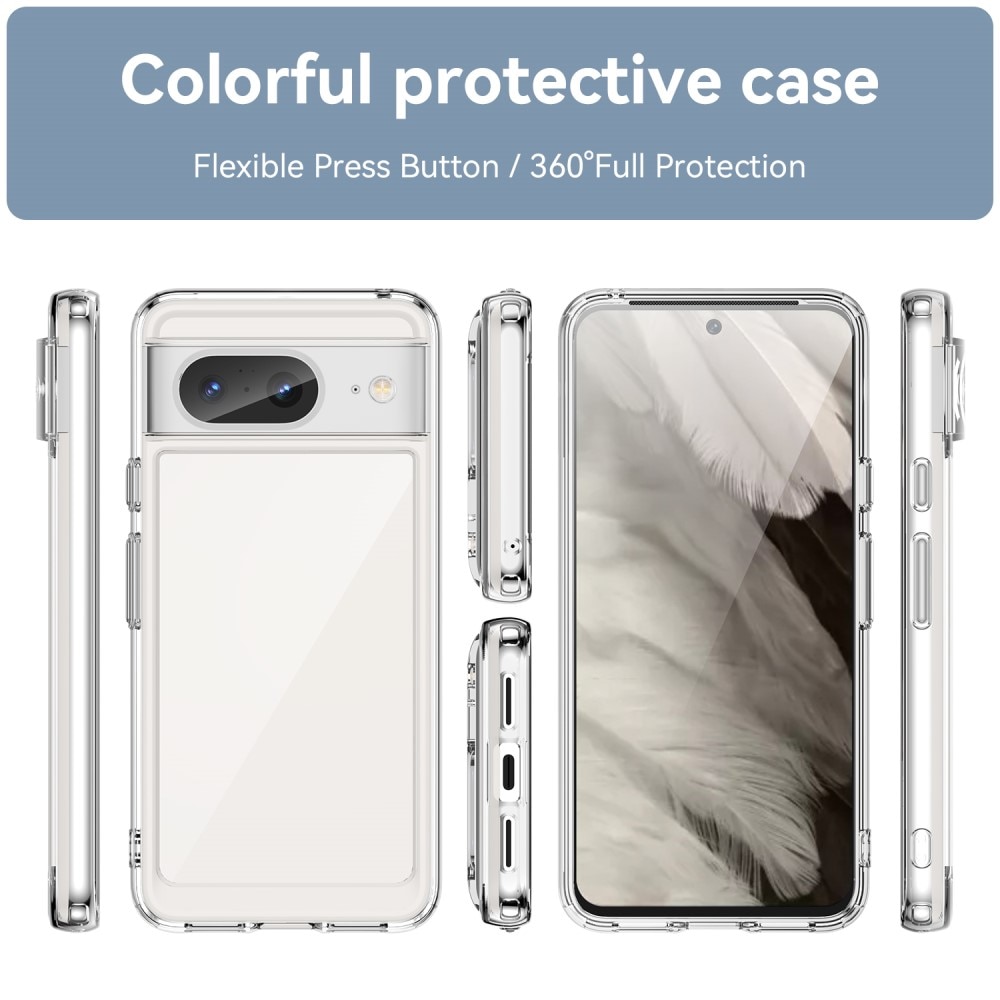 Cover Ibrido Crystal Hybrid Google Pixel 8 trasparente