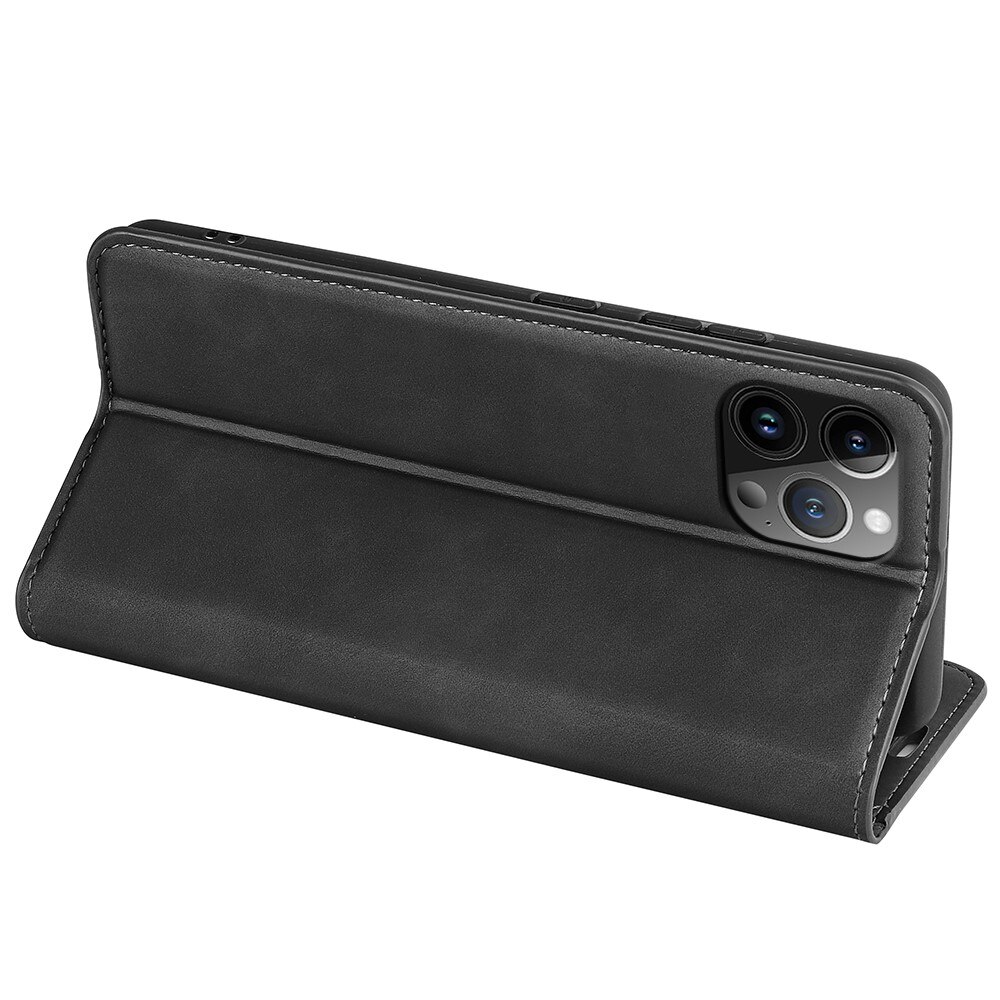 Cover portafoglio sottili iPhone 15 Pro Max nero