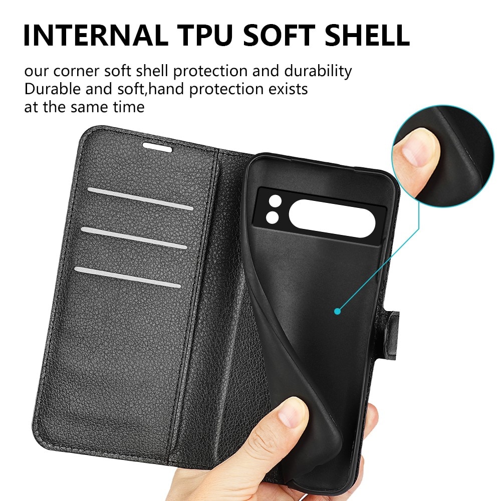 Cover portafoglio Google Pixel 8 Pro nero