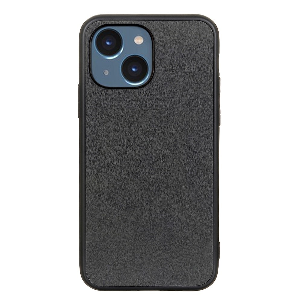 Cover in pelle iPhone 15 nero