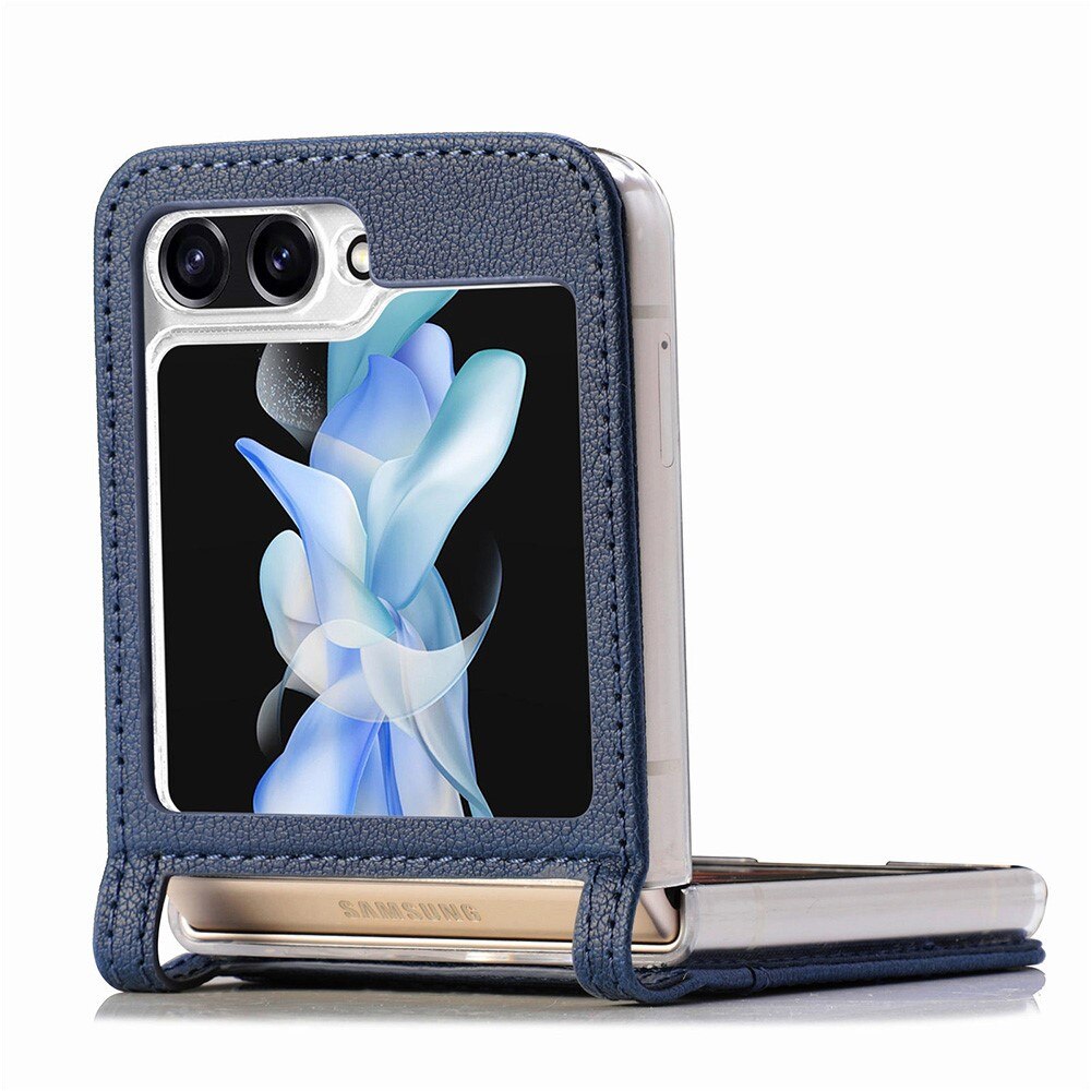 Cover portafoglio Slim Card Wallet Samsung Galaxy Z Flip 5 blu