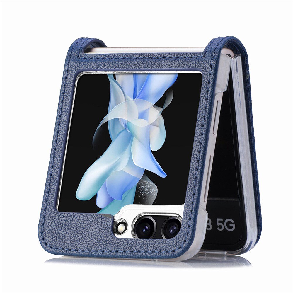 Cover portafoglio Slim Card Wallet Samsung Galaxy Z Flip 5 blu