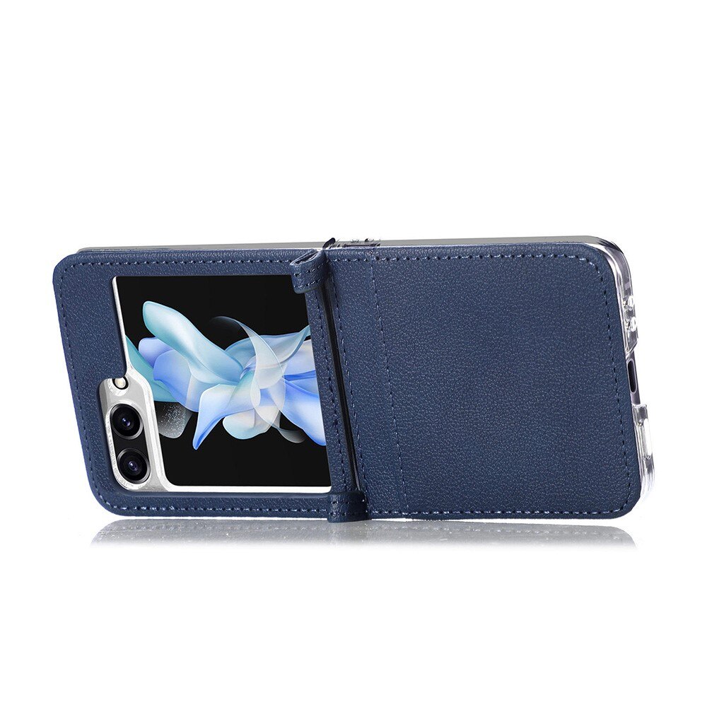 Cover portafoglio Slim Card Wallet Samsung Galaxy Z Flip 5 blu