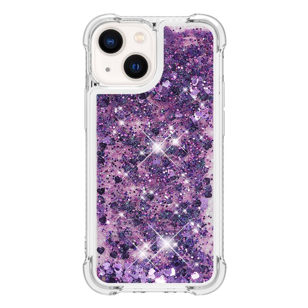 Cover Glitter Powder TPU iPhone 15 viola