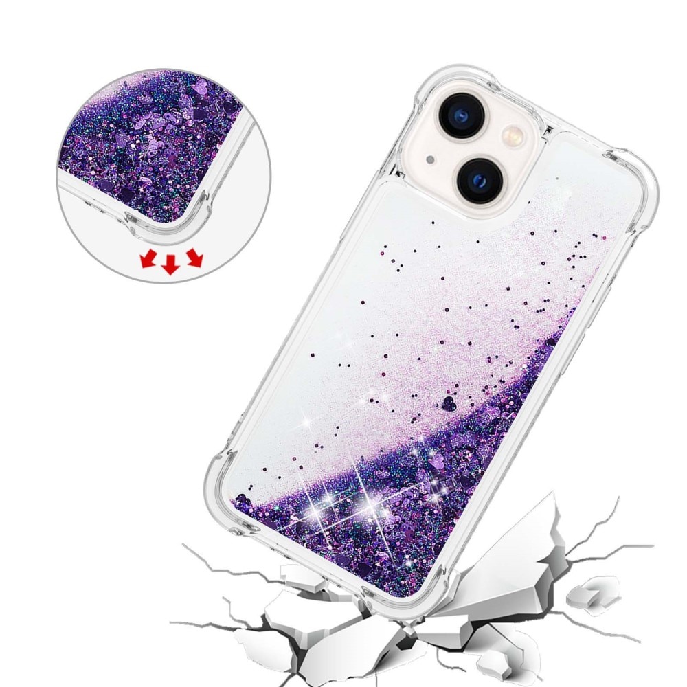 Cover Glitter Powder TPU iPhone 15 viola