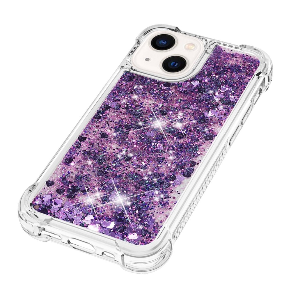 Cover Glitter Powder TPU iPhone 15 viola