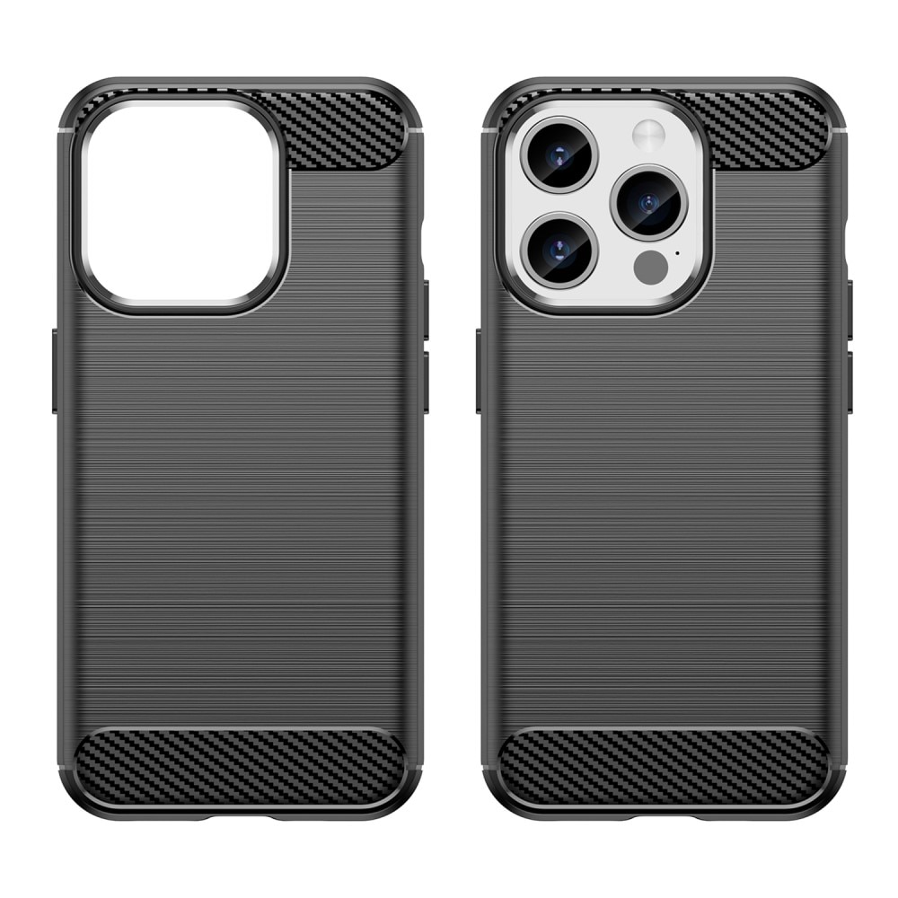 Cover TPU Brushed iPhone 15 Pro Black