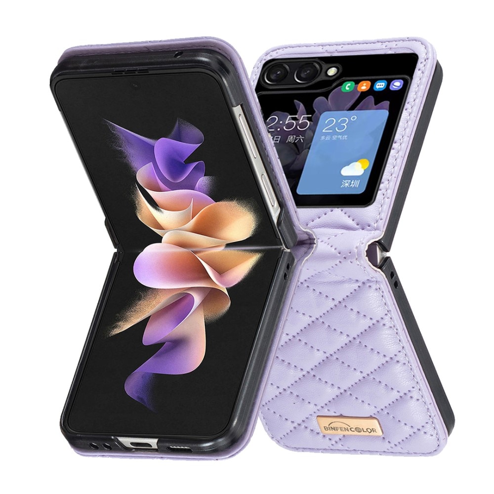 Custodia imbottita Samsung Galaxy Z Flip 5 viola