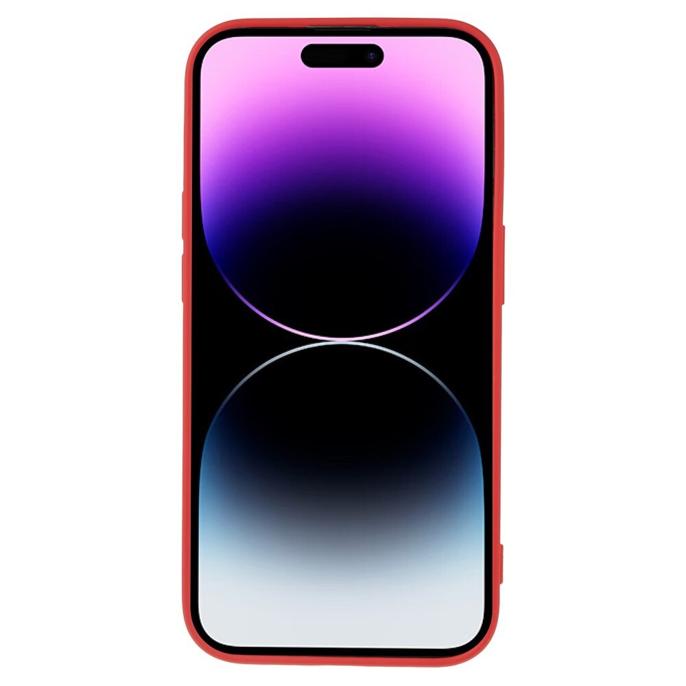 Cover TPU resistente agli urti iPhone 15 Pro Max Rosso