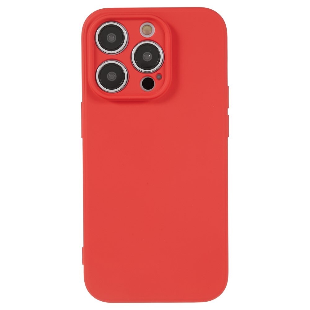 Cover TPU resistente agli urti iPhone 15 Pro Max Rosso