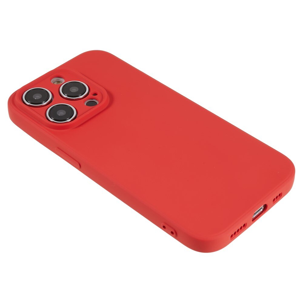 Cover TPU resistente agli urti iPhone 15 Pro Max Rosso