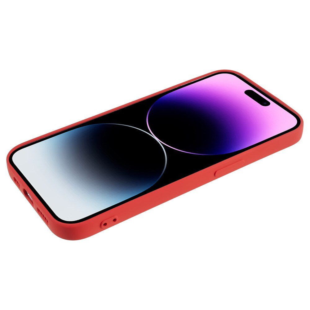 Cover TPU resistente agli urti iPhone 15 Pro Max Rosso