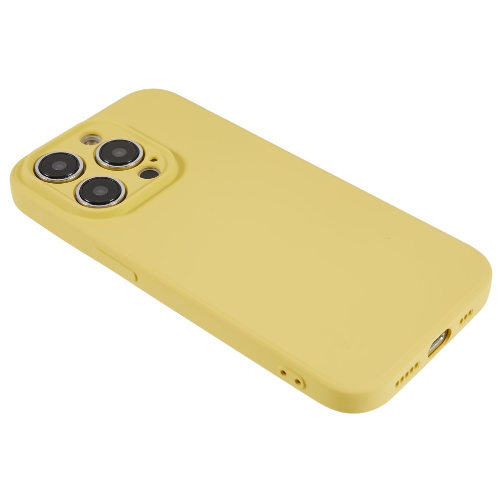 Cover TPU resistente agli urti iPhone 15 Pro Giallo