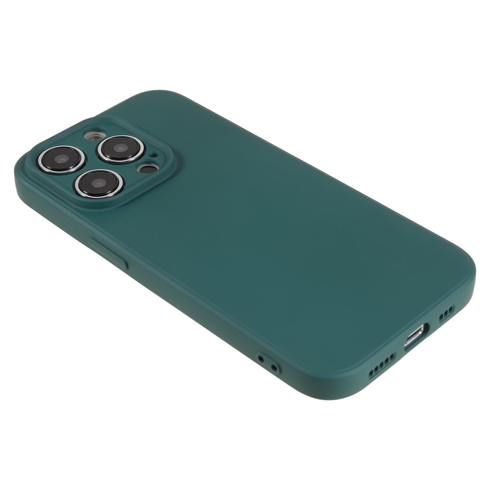 Cover TPU resistente agli urti iPhone 15 Pro Verde