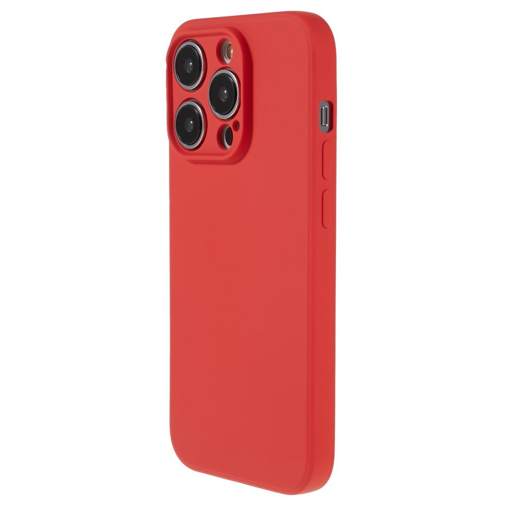 Cover TPU resistente agli urti iPhone 15 Pro Rosso