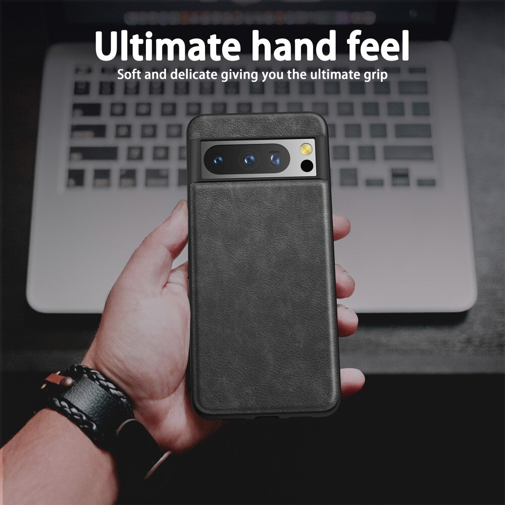 Cover in pelle Google Pixel 8 Pro nero