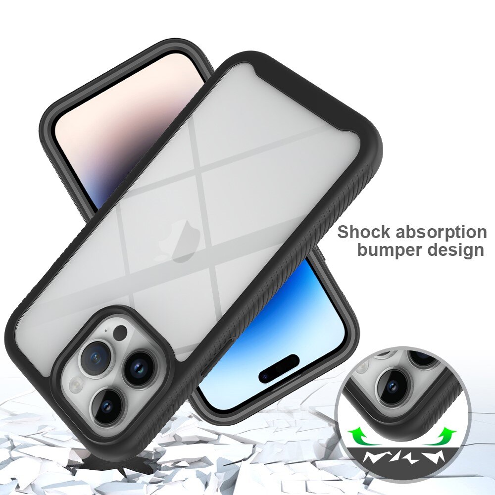 Cover protezione totale iPhone 15 Pro Max Nero