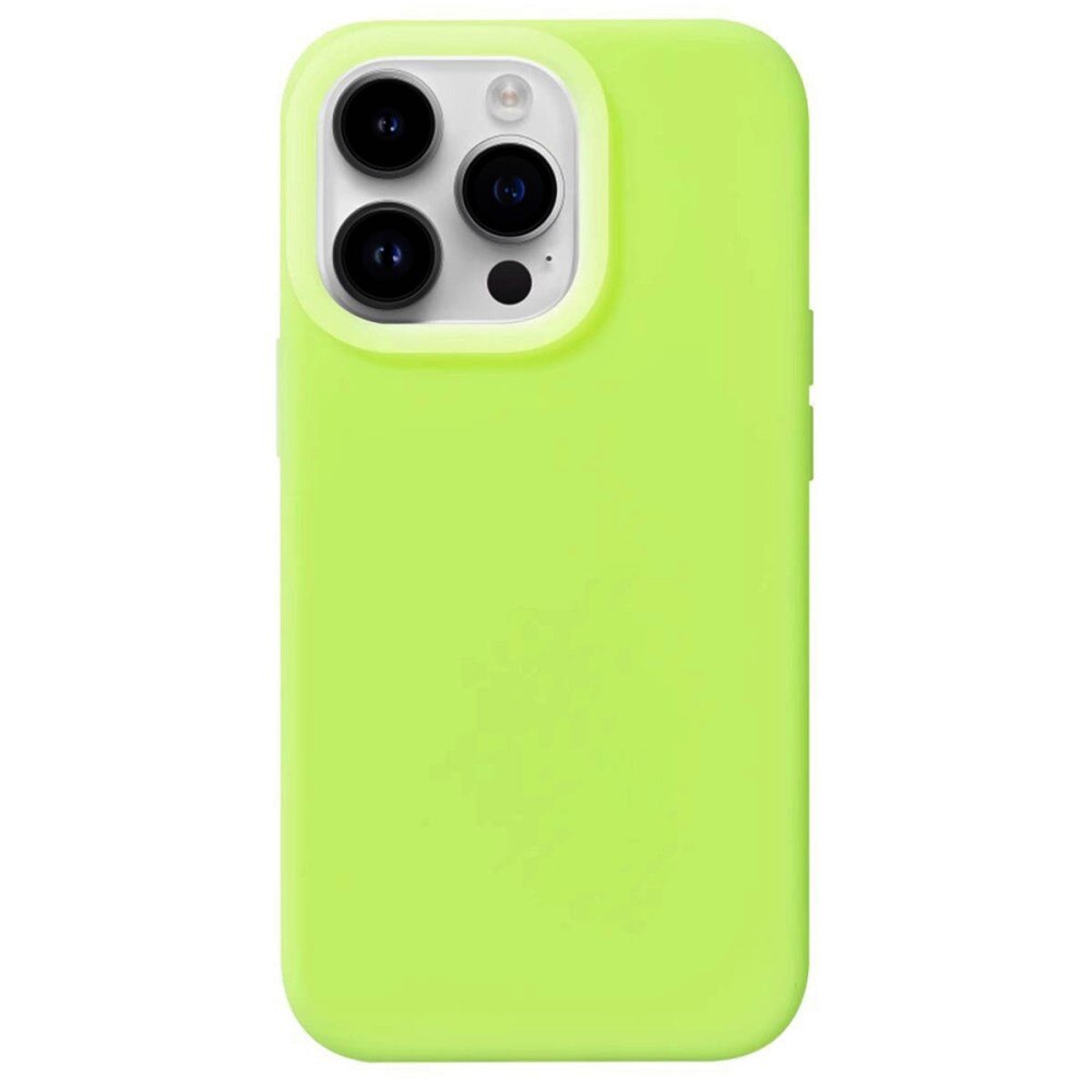 Cover in silicone Jelly iPhone 15 Pro Max verde