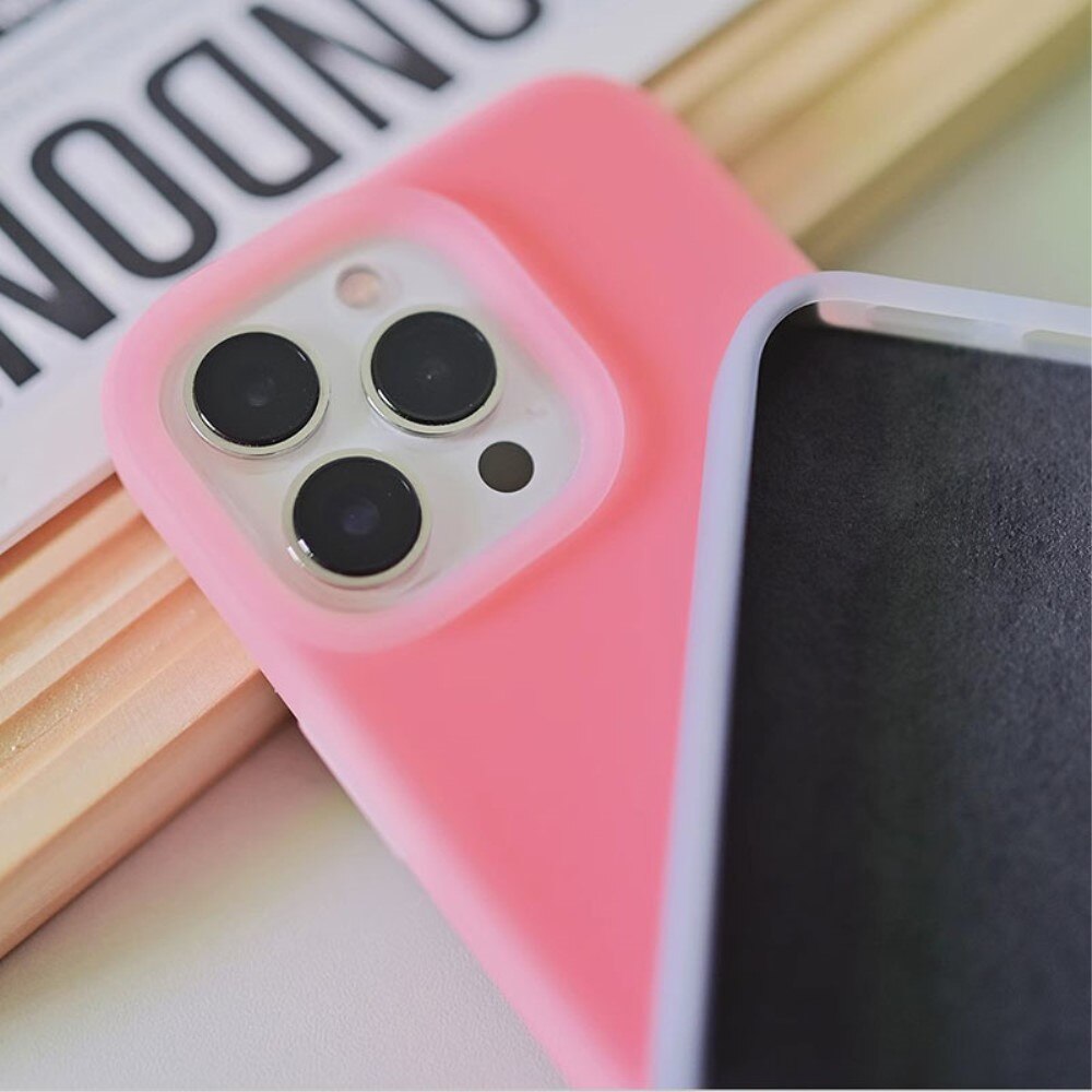 Cover in silicone Jelly iPhone 15 Pro rosa