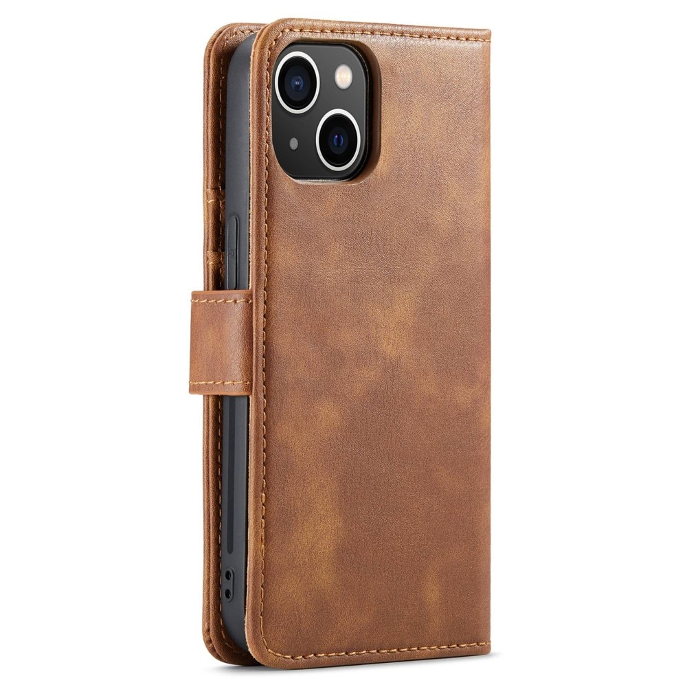 Cover portafoglio Magnet Wallet iPhone 15 Cognac